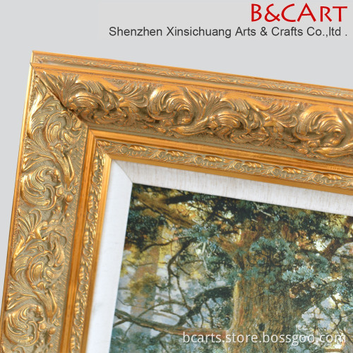 Latest design classic wood photo frame for oil painting